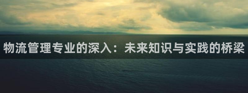 tp钱包 官网：物流管理专业的深入：