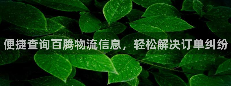 tp钱包 im钱包：便捷查询百腾物流